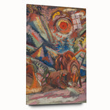 Vibrant Expressionist Scene – Modern Abstract Canvas Wall Art