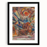 Vibrant Expressionist Scene – Modern Abstract Canvas Wall Art