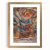 Vibrant Expressionist Scene – Modern Abstract Canvas Wall Art