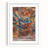 Vibrant Expressionist Scene – Modern Abstract Canvas Wall Art