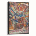 Vibrant Expressionist Scene – Modern Abstract Canvas Wall Art