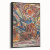 Vibrant Expressionist Scene – Modern Abstract Canvas Wall Art