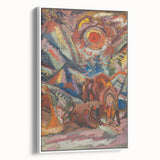 Vibrant Expressionist Scene – Modern Abstract Canvas Wall Art