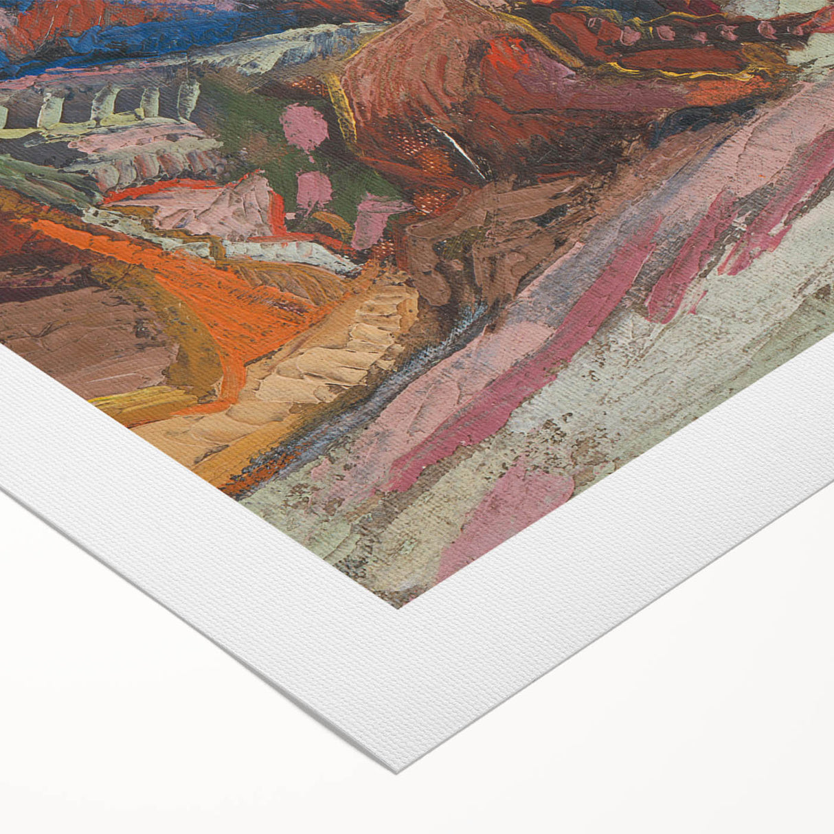 Vibrant Expressionist Scene – Modern Abstract Canvas Wall Art