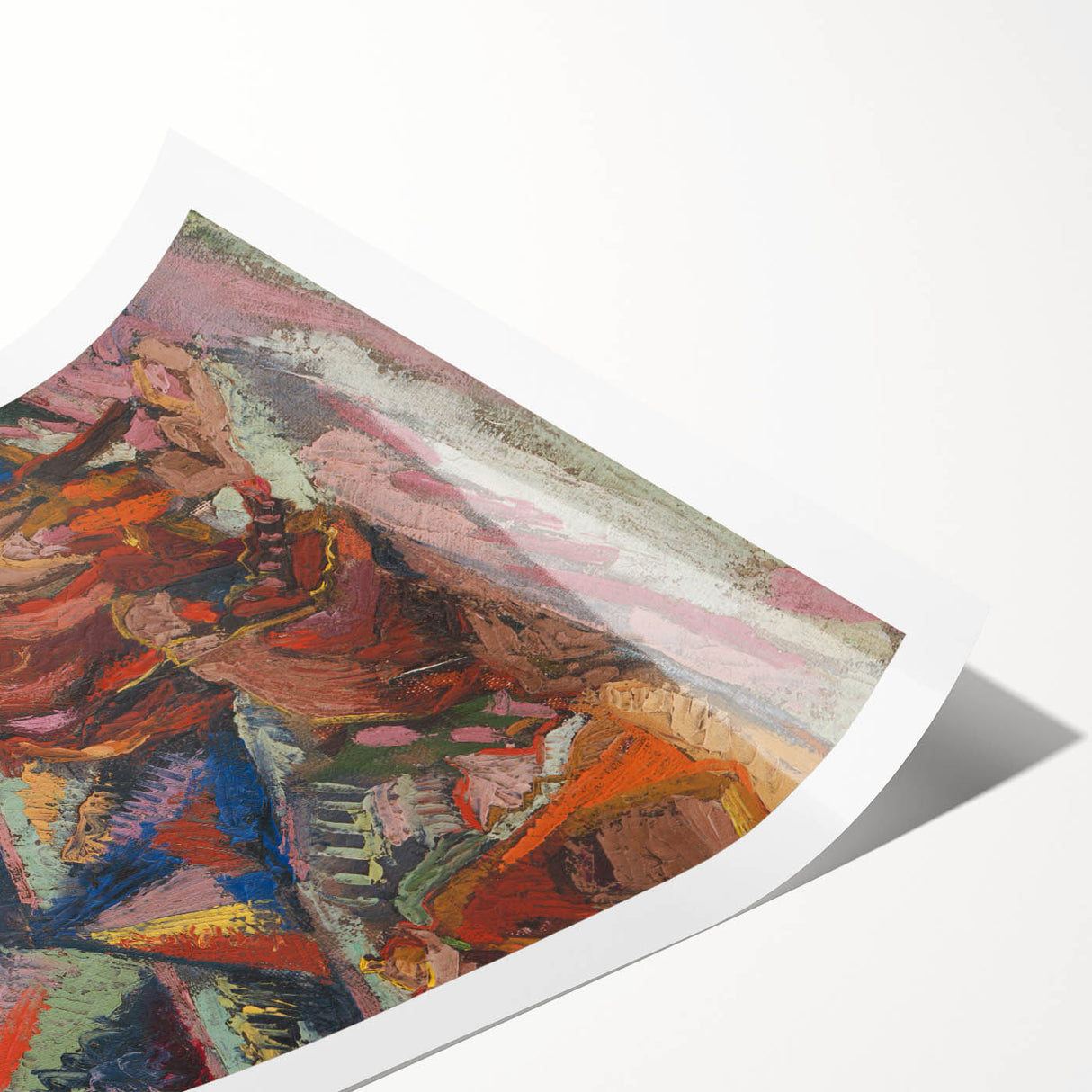 Vibrant Expressionist Scene – Modern Abstract Canvas Wall Art