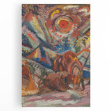 Vibrant Expressionist Scene – Modern Abstract Canvas Wall Art