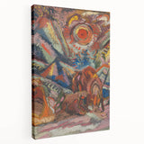 Vibrant Expressionist Scene – Modern Abstract Canvas Wall Art