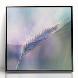 Framed acrylic featuring a vibrant floral and botanical design with a sleek black frame, ideal for modern home decor. Perfect for adding a touch of nature to any space.