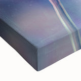 Close-up of a vibrant floral and botanical stretched canvas artwork showcasing intricate details and rich colors, perfect for enhancing home decor or artistic displays.