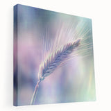 Stretched canvas artwork showcasing a vibrant floral and botanical design in a side view, highlighting intricate details and rich colors, perfect for home decor.