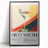 Large abstract wall art featuring a mid-century modernist design in black and white tones on a framed acrylic.