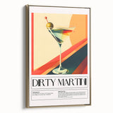 Framed canvas featuring a vintage poster of a black and white landscape, ideal for bedroom wall art.