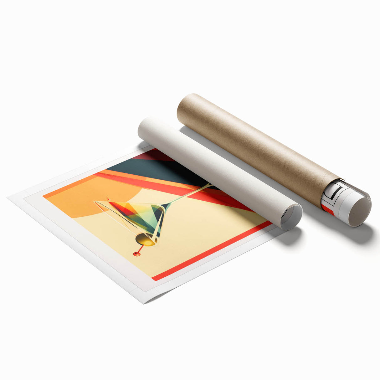 Extra large rolled print featuring pastel floral art, ideal for adding a serene touch to bathroom or living room decor.