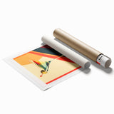 Extra large rolled print featuring pastel floral art, ideal for adding a serene touch to bathroom or living room decor.