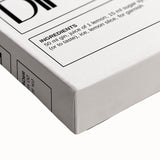 Large black and white landscape art painting on stretched canvas featuring a serene mountain scene.