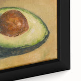 Extra large framed canvas featuring a close-up of colorful fruits on a black background.