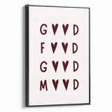 Black and white vintage poster art of a landscape on framed canvas, suitable for bedroom decor.