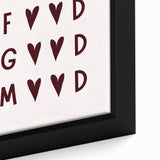 Extra large black wall art featuring colorful, textured food illustrations on a framed canvas, ideal for living room decor.