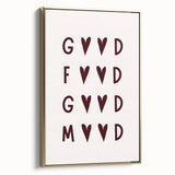 Framed canvas featuring a vintage poster of a black and white landscape, ideal for bedroom wall art.