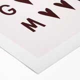 Art deco poster featuring a stylized food illustration in vibrant colors on rolled canvas, suitable for dining room decor.