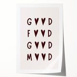 Rolled print featuring a minimalist floral design in soft pastel shades, ideal for art wall dining room.