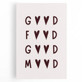 Large black and white stretched canvas featuring a stylized coffee cup and saucer, ideal for kitchen wall art.