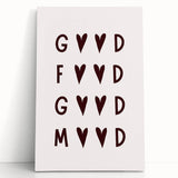 Large black and white stretched canvas featuring a stylized food quote, ideal for kitchen wall art.