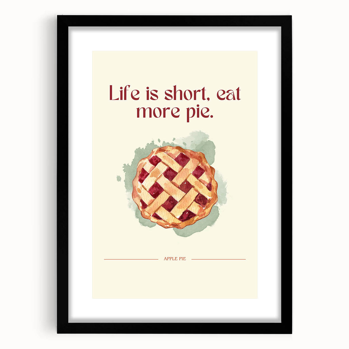 Extra large framed abstract art print featuring colorful pastries in textured style, ideal for living room decor.