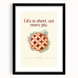 Extra large framed abstract art print featuring colorful pastries in textured style, ideal for living room decor.