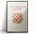 Large abstract wall art featuring assorted pastries in muted colors on a framed acrylic print, suitable for kitchen decor.