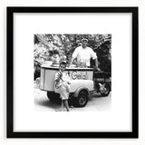 Extra large wall art featuring an abstract design of colorful, textured art prints, framed in black.