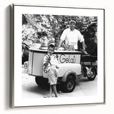 Landscape art painting of a bustling market scene in vibrant colors on a framed canvas, ideal for dining room decor.