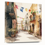 Cinco de Mayo Art Prints - Colorful Mexican Street Scene Wall Decor