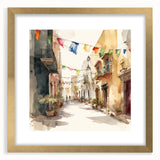 Cinco de Mayo Art Prints - Colorful Mexican Street Scene Wall Decor