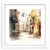 Cinco de Mayo Art Prints - Colorful Mexican Street Scene Wall Decor