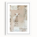 Charming Lamb - Easter Wall Art, Easter Canvas Prints, Home Decor