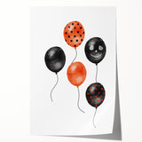 Spooky Halloween Balloons Canvas Art - Halloween Wall Decorations