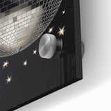 Silver Disco Ball Party Art - New Year's Eve Wall Art Print