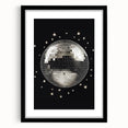 Silver Disco Ball Party Art - New Year's Eve Wall Art Print