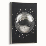Silver Disco Ball Party Art - New Year's Eve Wall Art Print