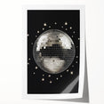 Silver Disco Ball Party Art - New Year's Eve Wall Art Print