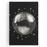 Silver Disco Ball Party Art - New Year's Eve Wall Art Print