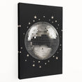 Silver Disco Ball Party Art - New Year's Eve Wall Art Print