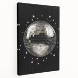 Silver Disco Ball Party Art - New Year's Eve Wall Art Print