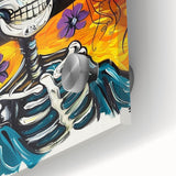 Vibrant Catrina Skull – Día de los Muertos Wall Art