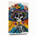Vibrant Catrina Skull – Día de los Muertos Wall Art