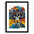 Vibrant Catrina Skull – Día de los Muertos Wall Art