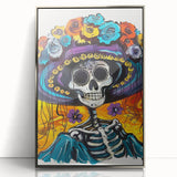 Vibrant Catrina Skull – Día de los Muertos Wall Art