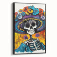 Vibrant Catrina Skull – Día de los Muertos Wall Art