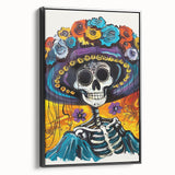 Vibrant Catrina Skull – Día de los Muertos Wall Art